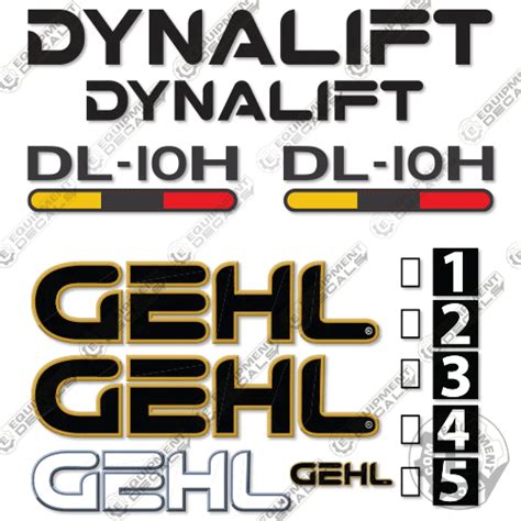 gehl forklift decal kit